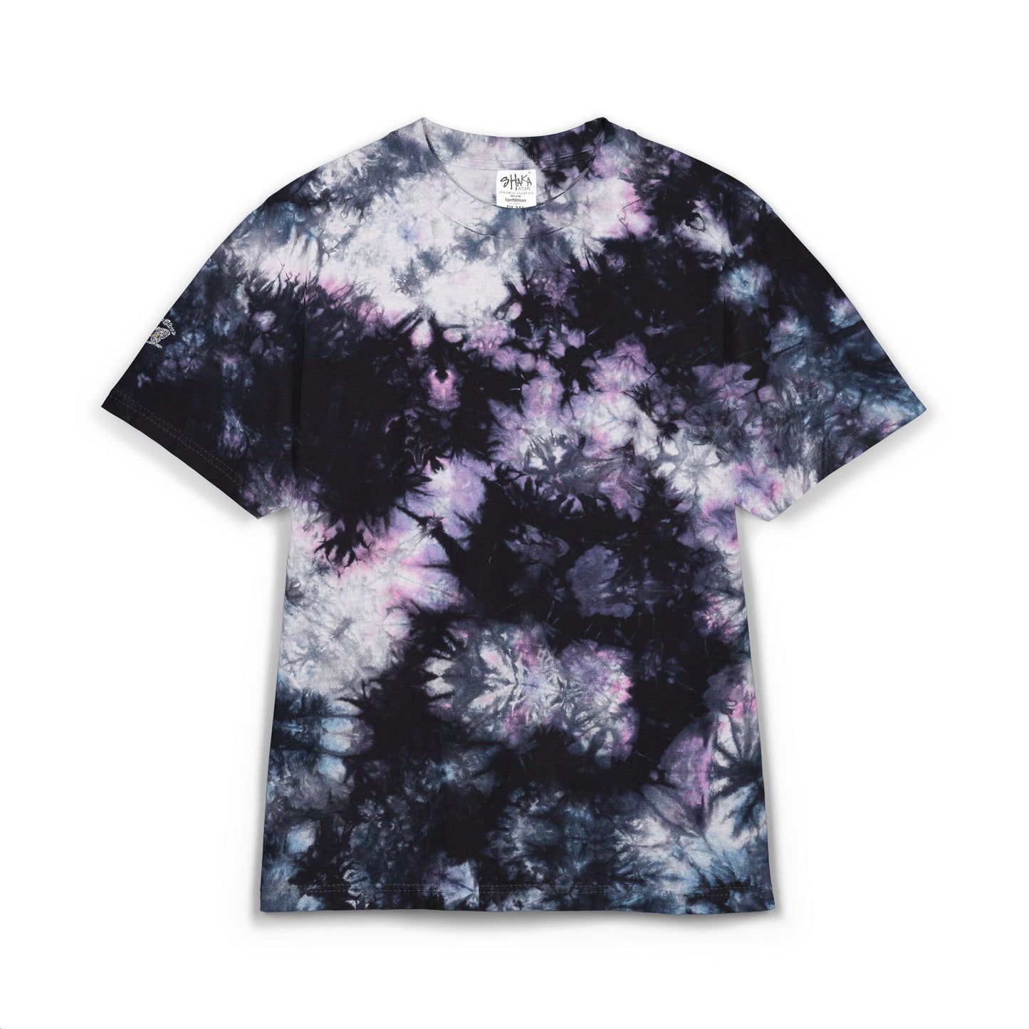 Tie-Dye Spiral Oversized T-Shirt — Embroidered Rainbow Swirl