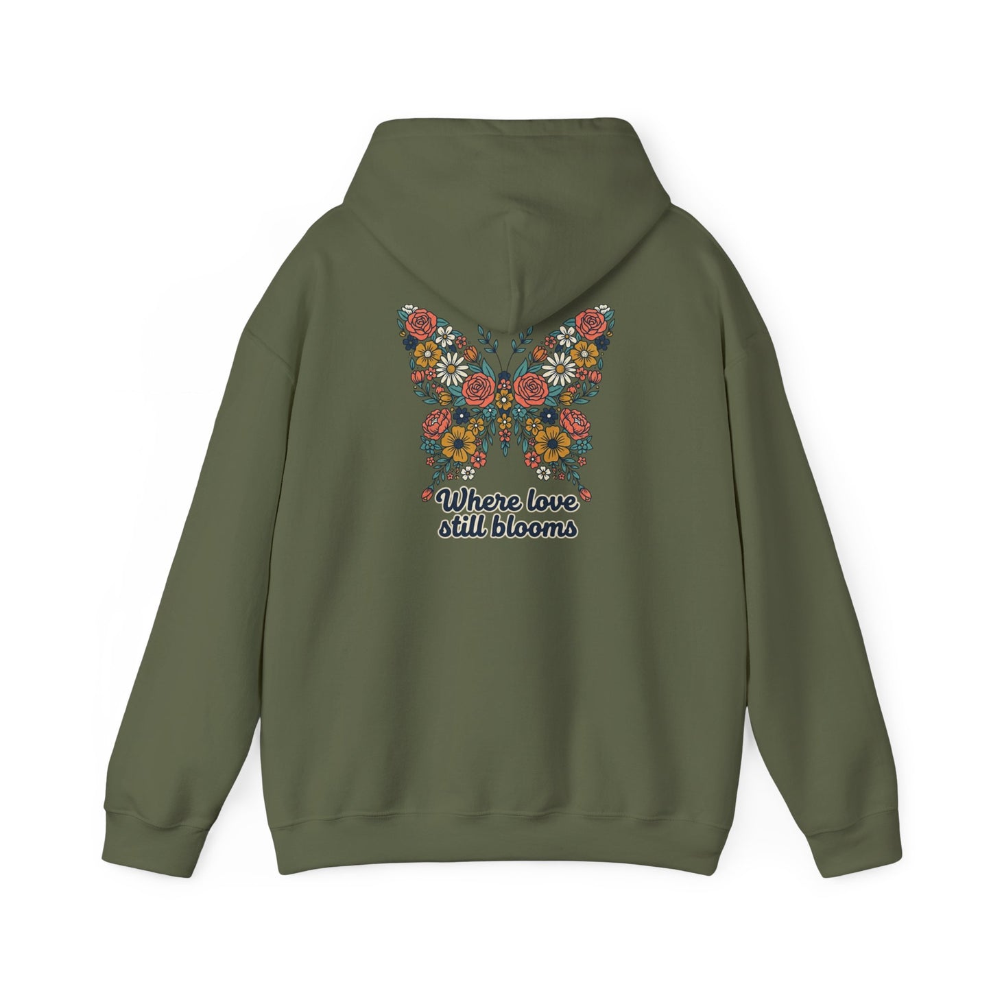 Baylee's Bloom Hoodie - Where Love Still Blooms, Butterfly Sweatshirt, Meaningful Gift