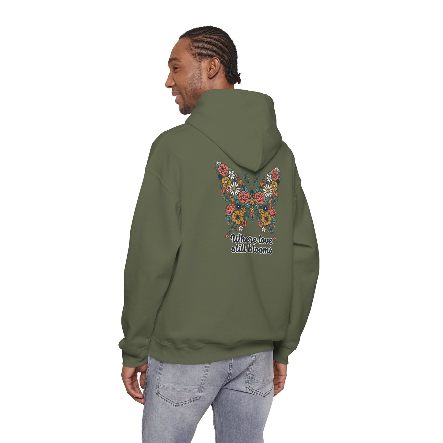 Baylee's Bloom Hoodie - Where Love Still Blooms, Butterfly Sweatshirt, Meaningful Gift