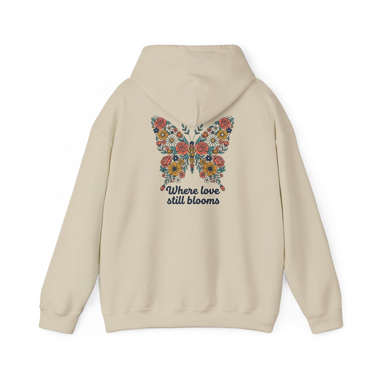 Baylee's Bloom Hoodie - Where Love Still Blooms, Butterfly Sweatshirt, Meaningful Gift