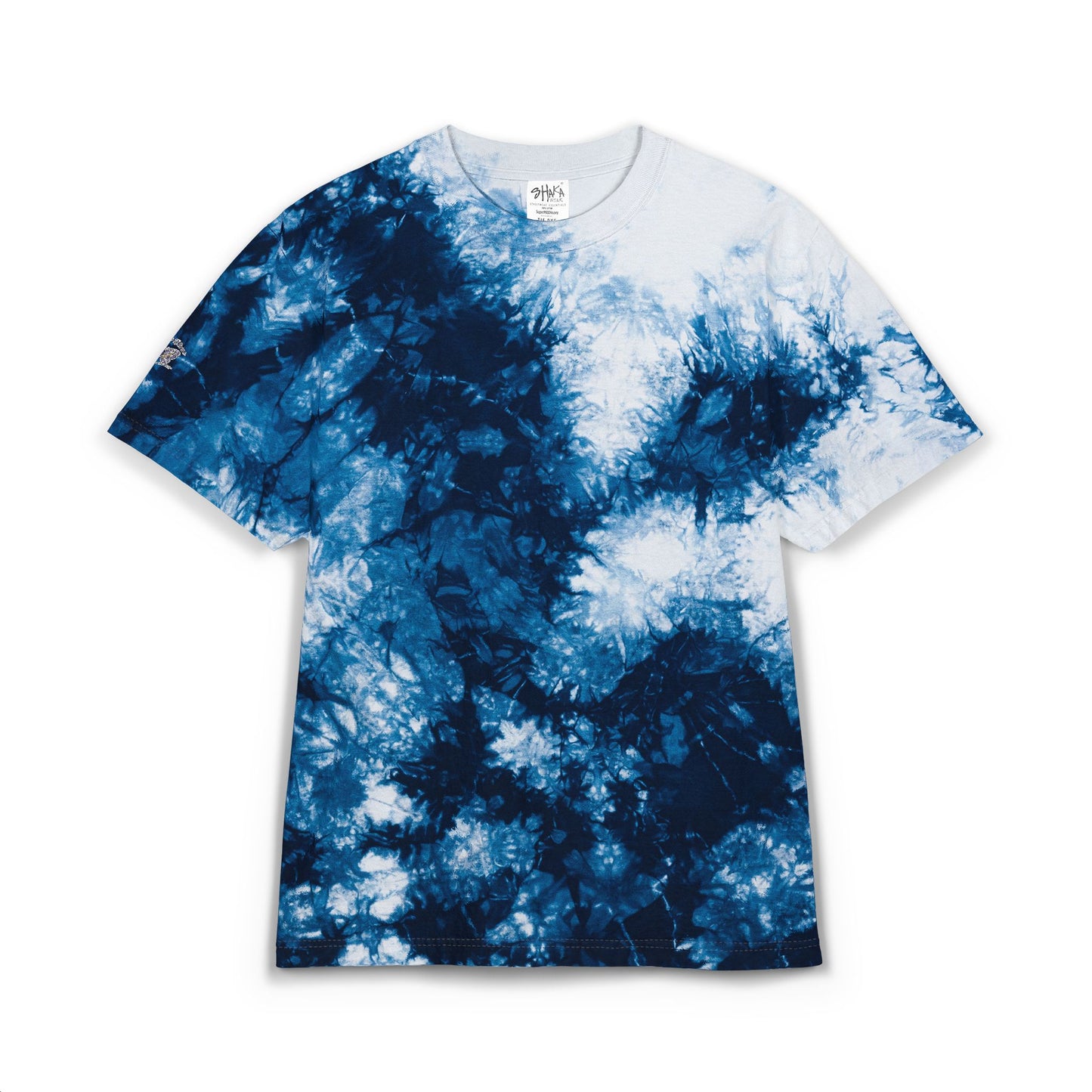 Tie-Dye Spiral Oversized T-Shirt — Embroidered Rainbow Swirl