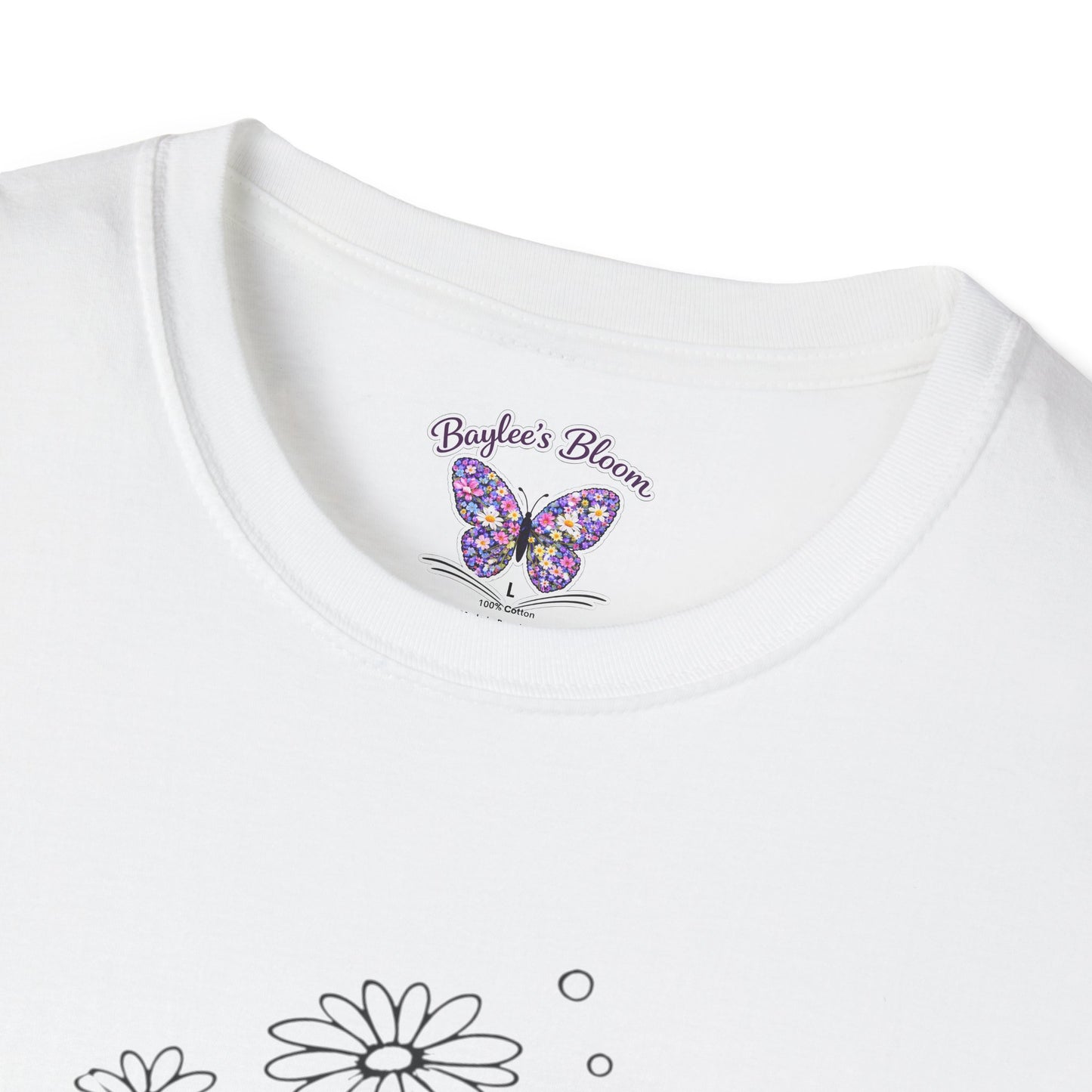 Daisy Bouquet T-Shirt | Minimal Line Art Floral Tee