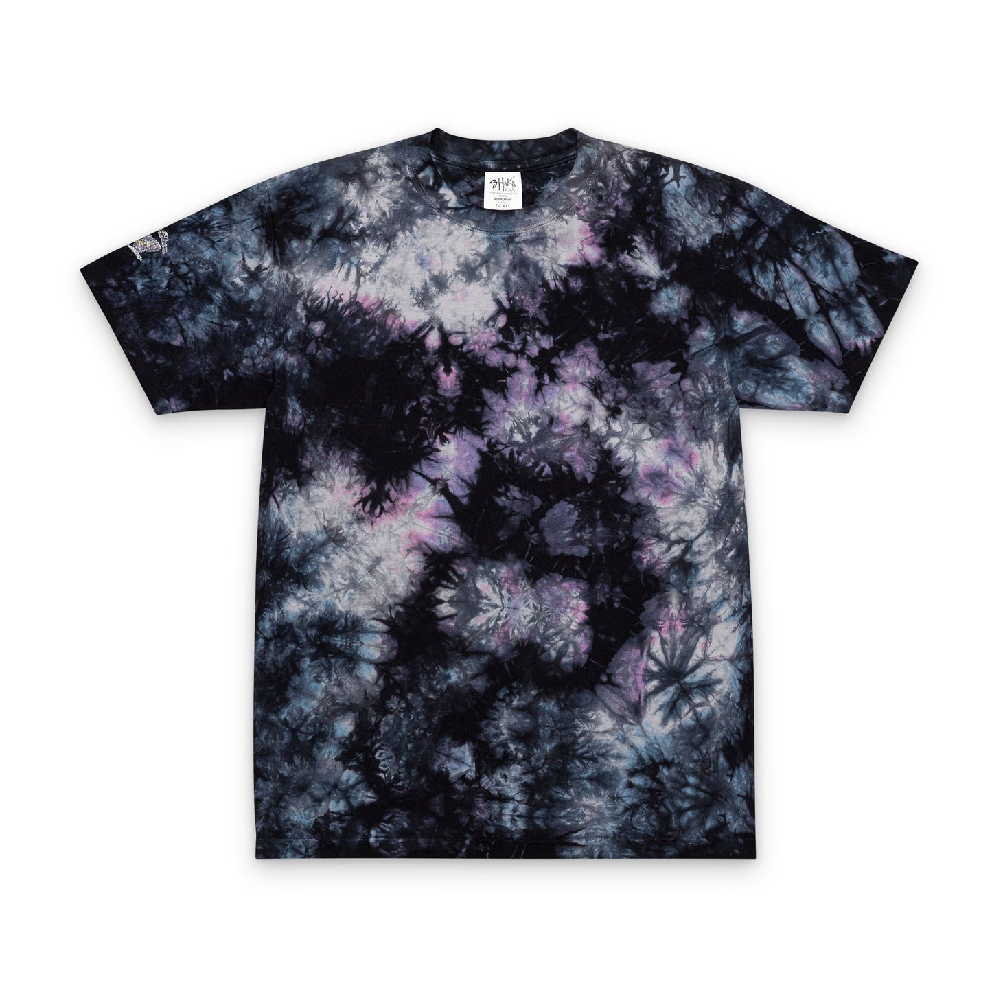 Tie-Dye Spiral Oversized T-Shirt — Embroidered Rainbow Swirl