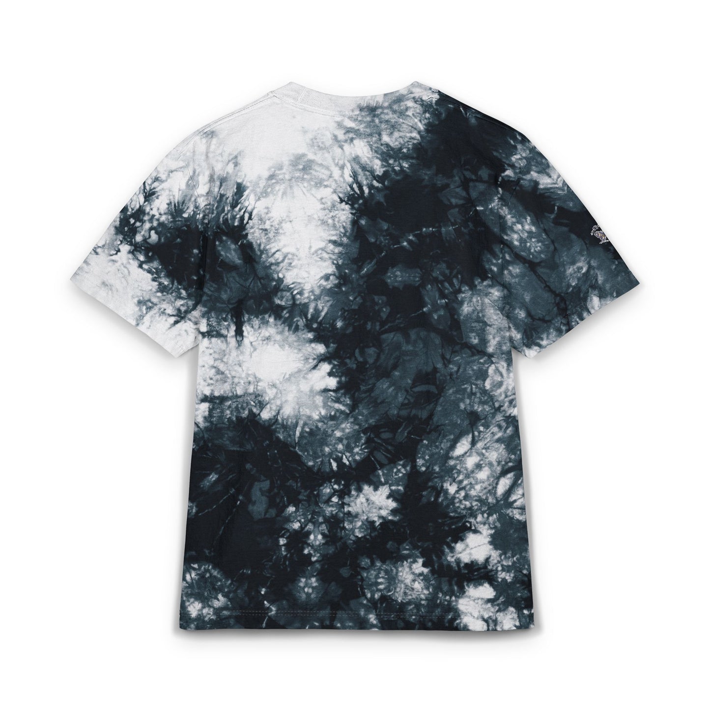 Tie-Dye Spiral Oversized T-Shirt — Embroidered Rainbow Swirl