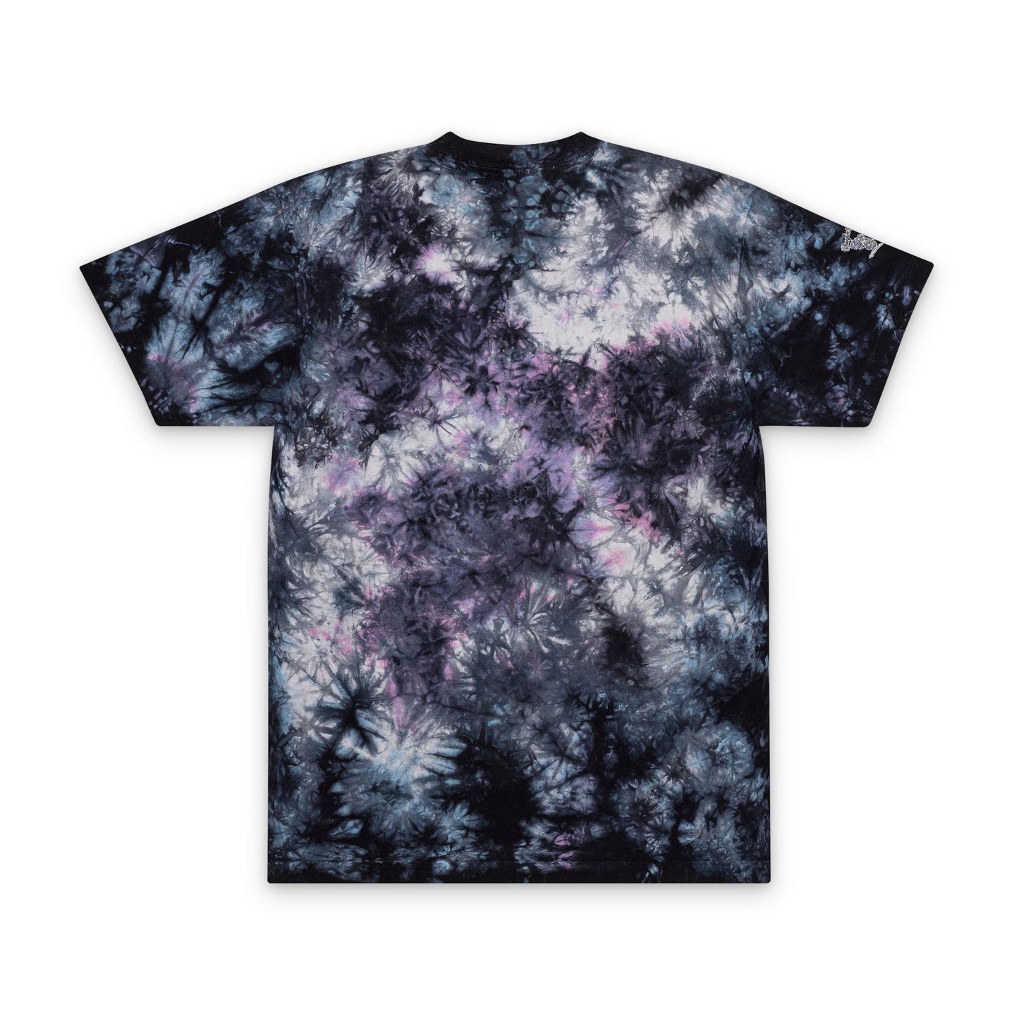 Tie-Dye Spiral Oversized T-Shirt — Embroidered Rainbow Swirl