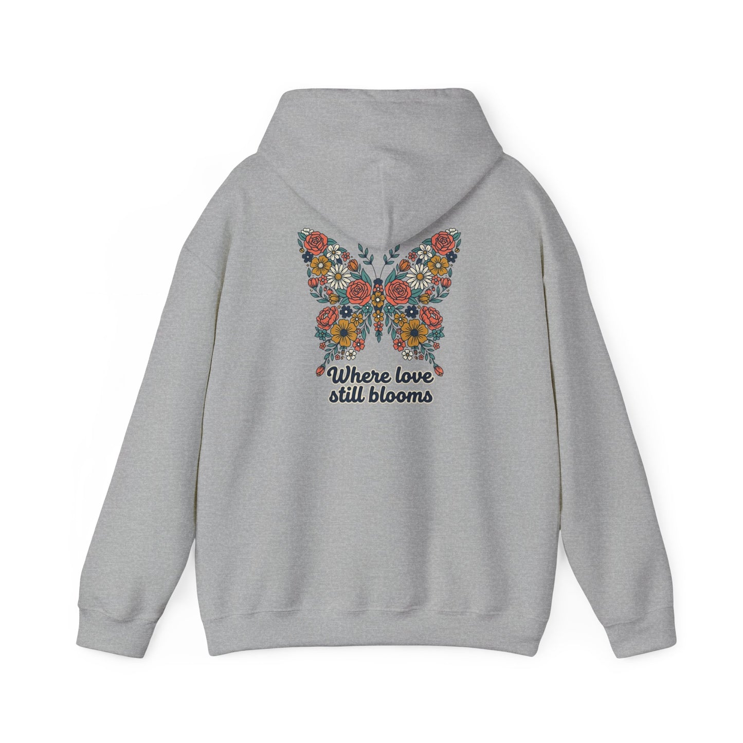 Baylee's Bloom Hoodie - Where Love Still Blooms, Butterfly Sweatshirt, Meaningful Gift