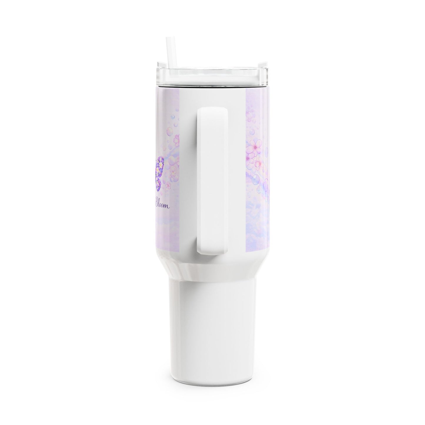 Baylee's Bloom Butterfly Tumbler - 40oz Insulated Travel Mug | Autism Awareness | Floral Butterfly Design