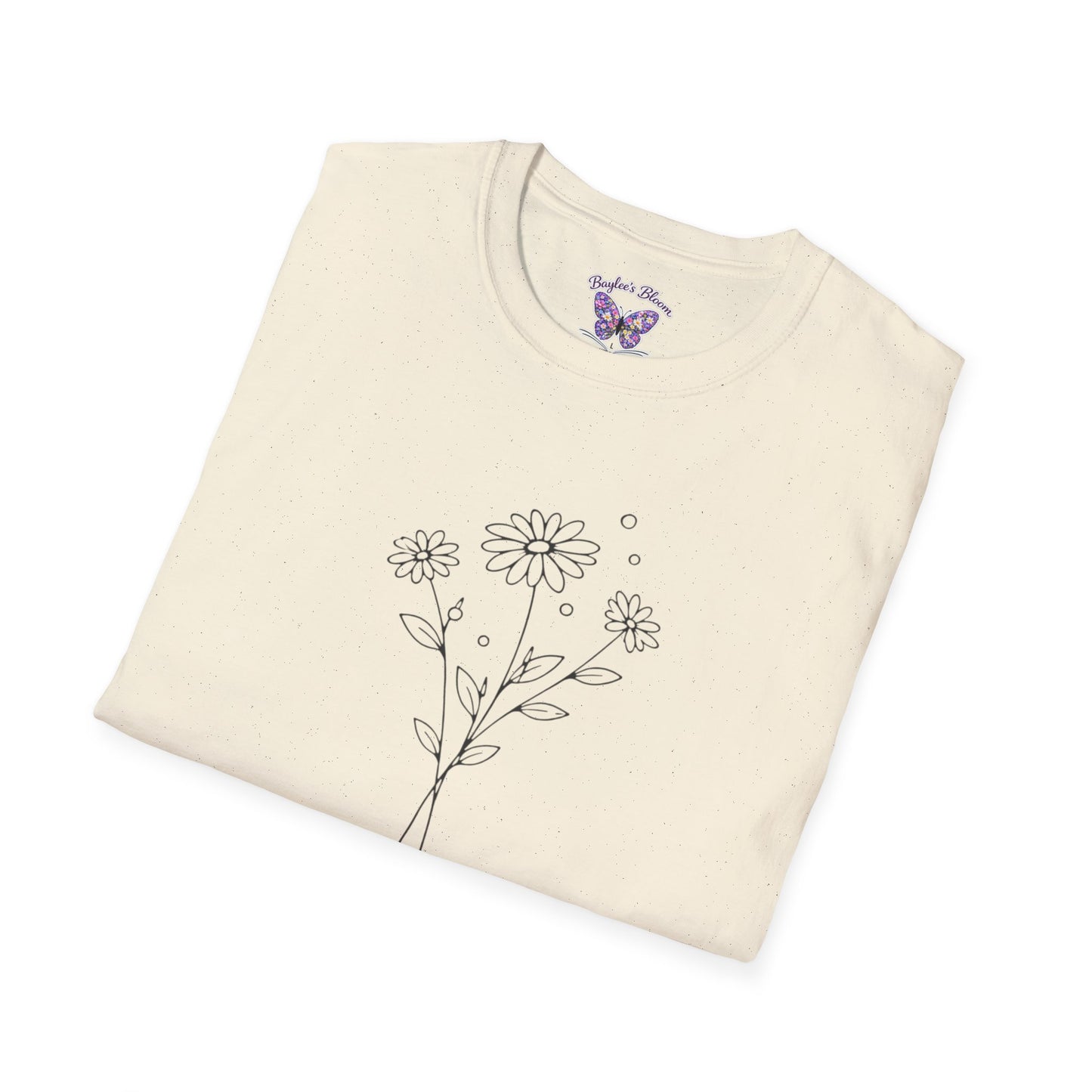 Daisy Bouquet T-Shirt | Minimal Line Art Floral Tee
