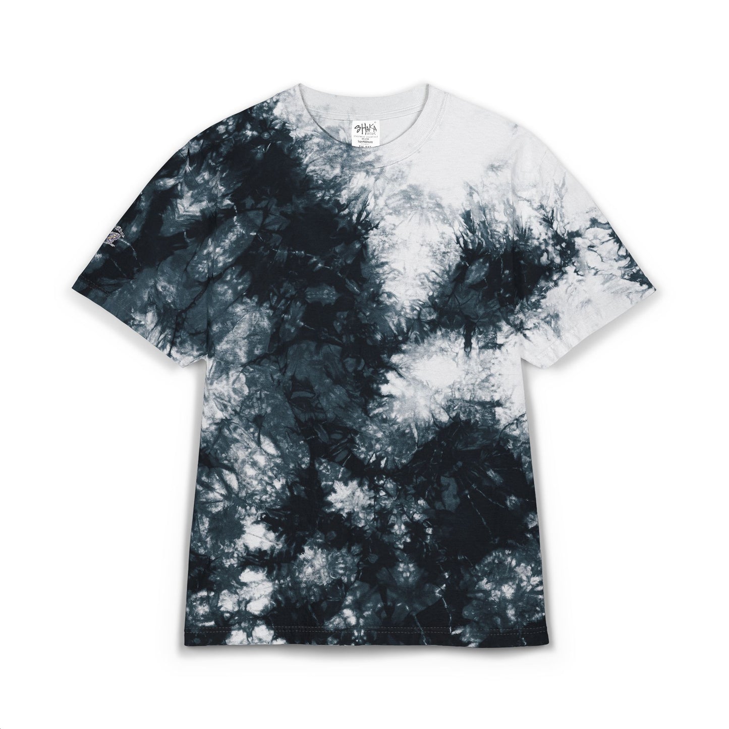 Tie-Dye Spiral Oversized T-Shirt — Embroidered Rainbow Swirl